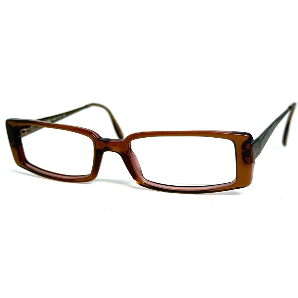 Moschino M 3674-V Brown Rectangular Eyeglass Frames Made in Italy 50-17-135